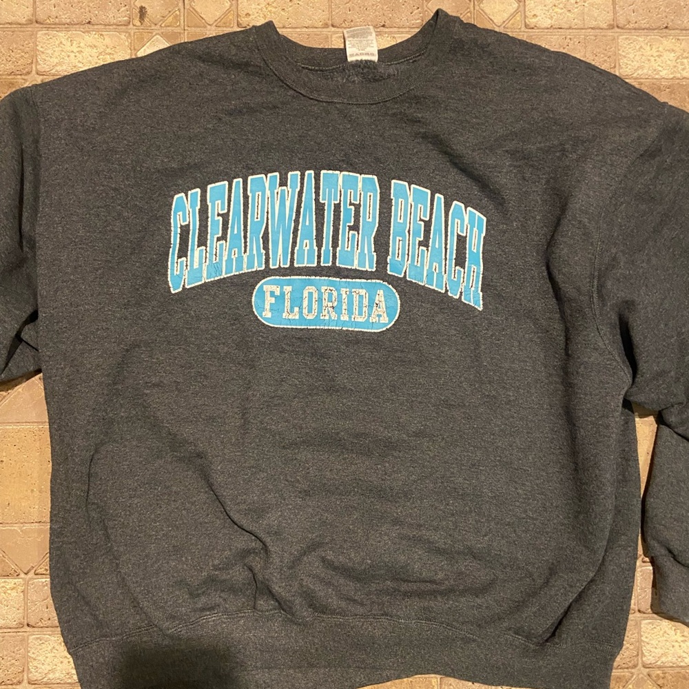 Gray Clearwater Beach Florida Sweater
